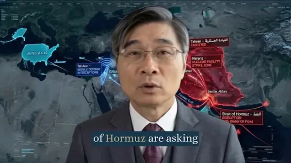 Imagem de um vídeo de Jiang Xueqin no Youtube.